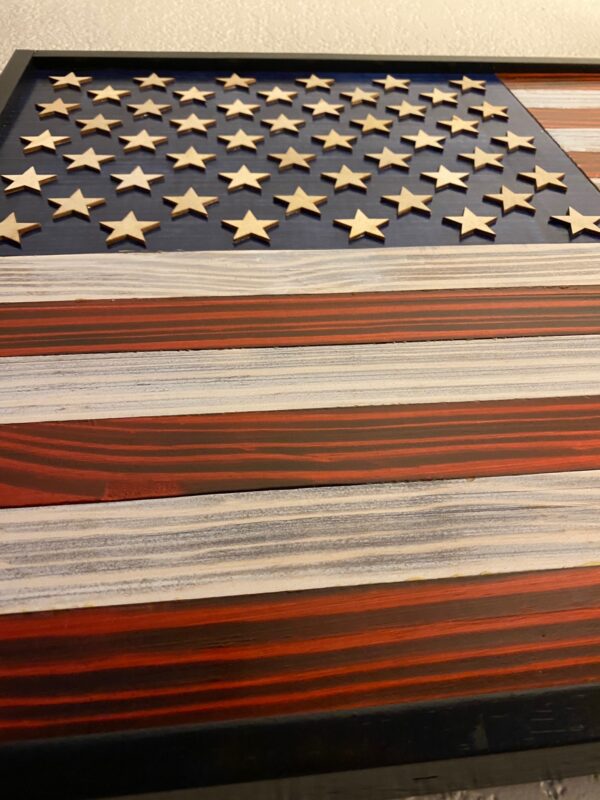 American wooden flag Old Glory - Image 2