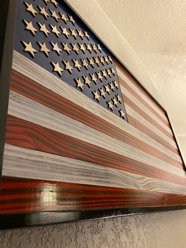 American wooden flag Old Glory - Image 3